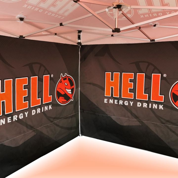 Jednokolorowa wiata sprzedażowa